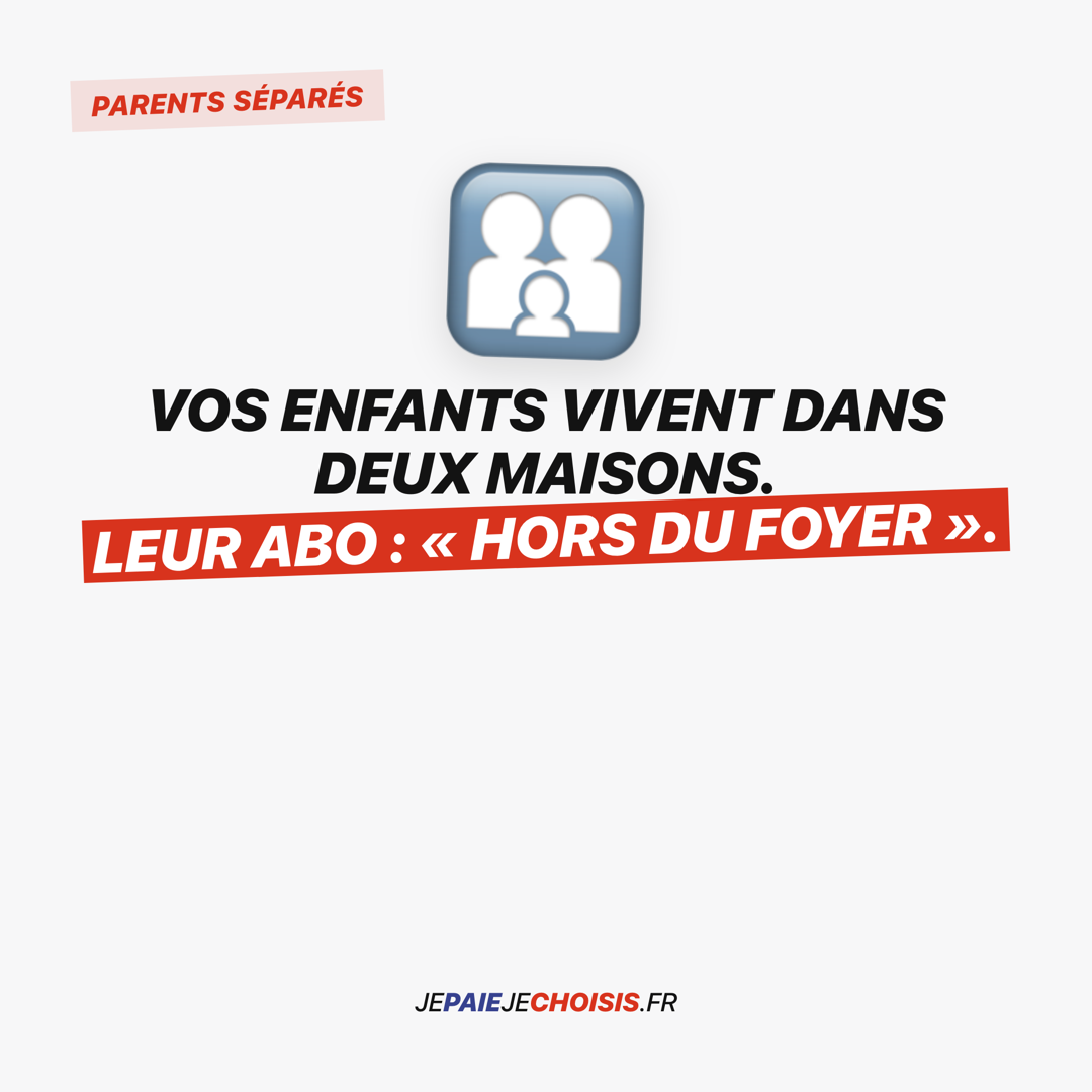 Carrousel B, carte 2 : parents séparés