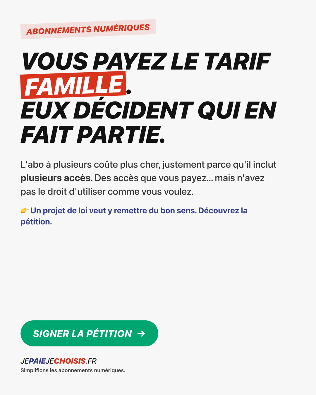 Affiche : Vous payez, ils décident ?